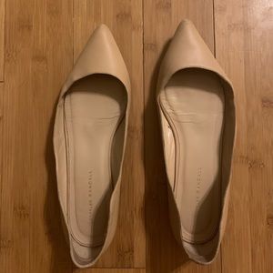 Loeffler Randall scalloped nude flats